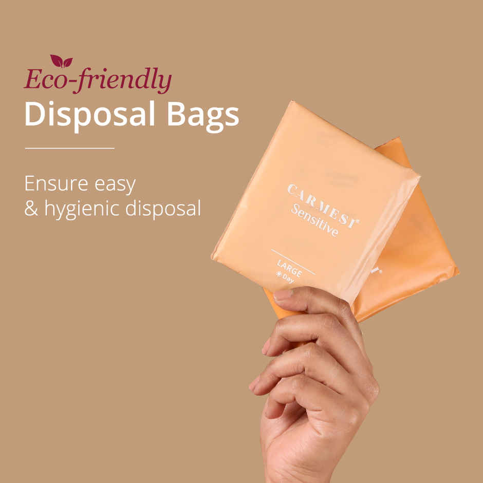 Carmesi Sensitive Sanitary Pads | Large | Rash Free | Gynecologist Recommended