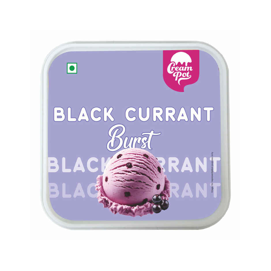 Cream Pot Black Current Tub | Frozen Dessert Tub