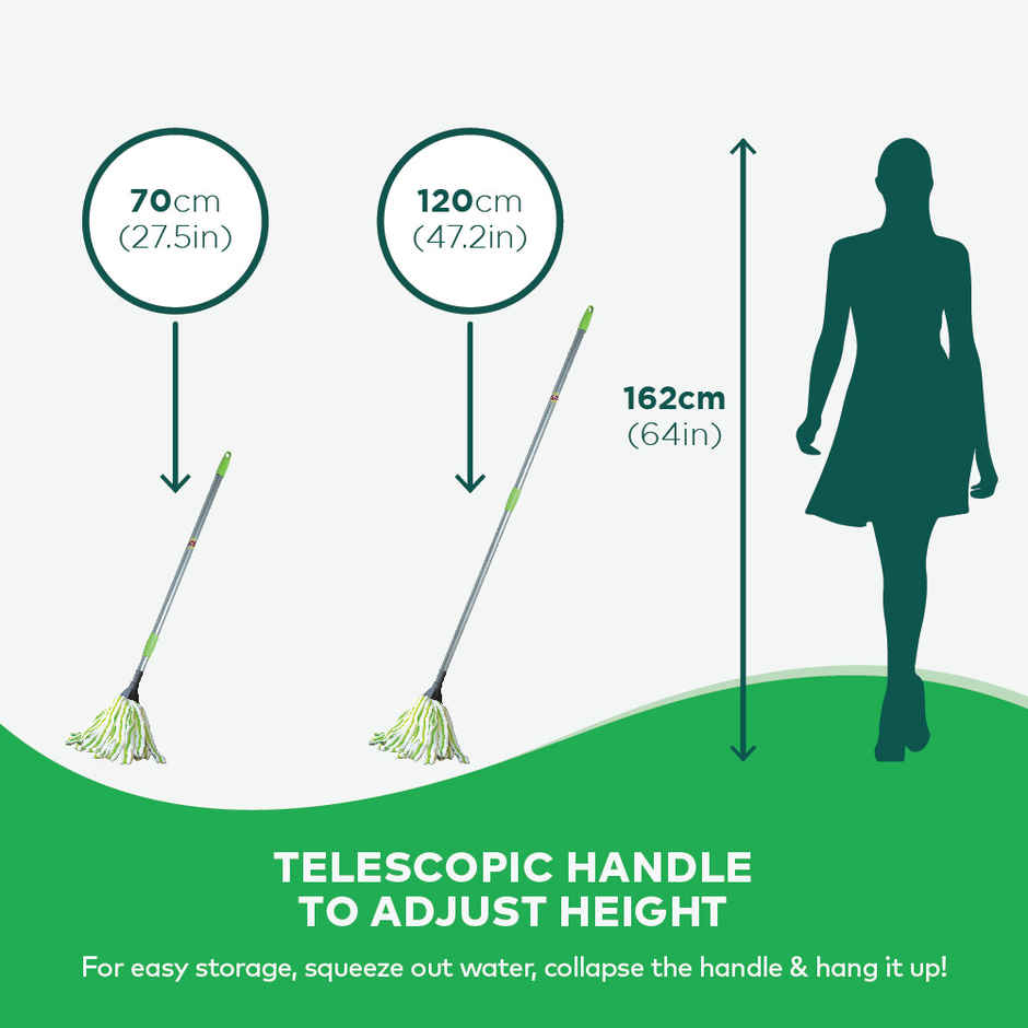 Scotch-Brite Telescopic Microfiber Strip Mop