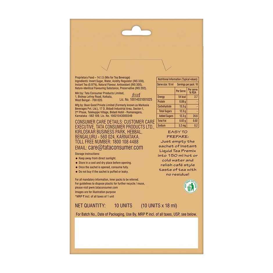 Tata Tea Gold Lemon and Honey Instant Liquid Ice Tea Premix