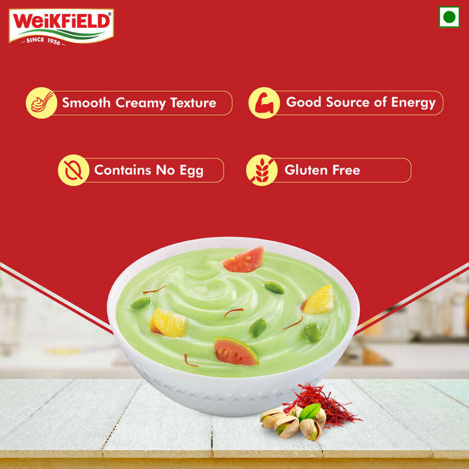 Weikfield Custard Powder Butterscotch Flavoured Carton(75gms) & Weikfield Custard Powder Kesar Pista Flavor Carton(75gms) Combo
