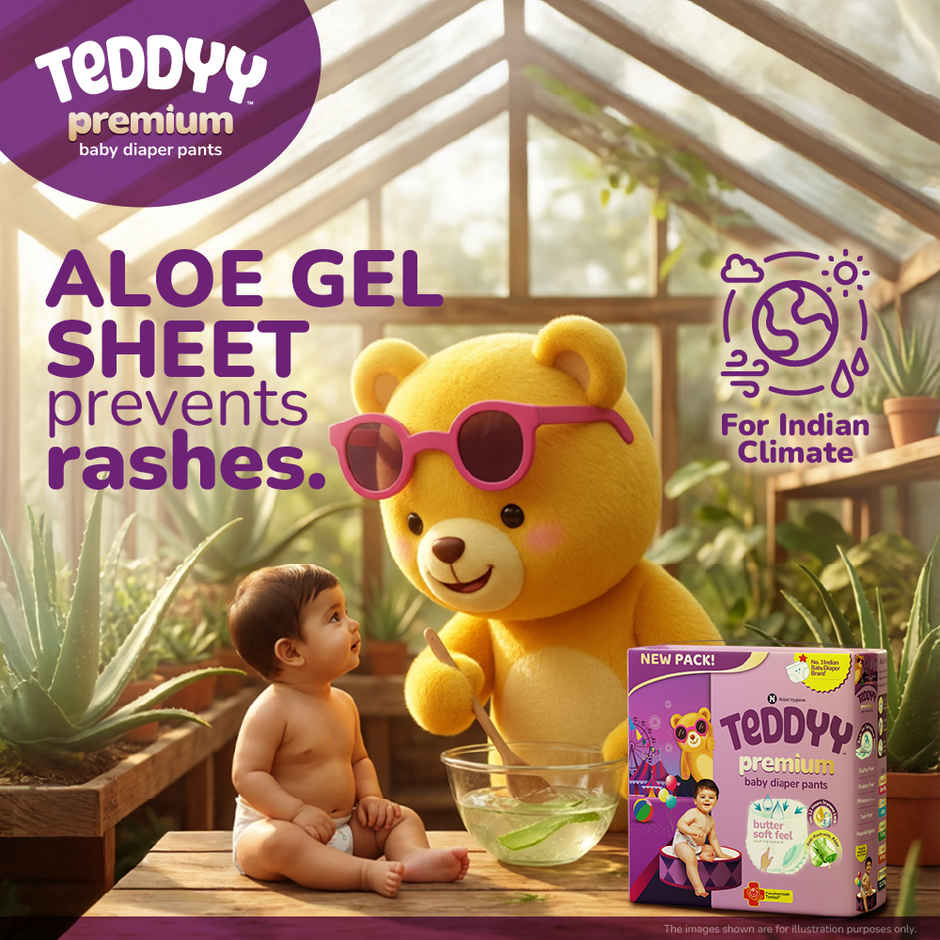 Teddyy Baby Premium Pant Style Diaper | M | 36 pcs