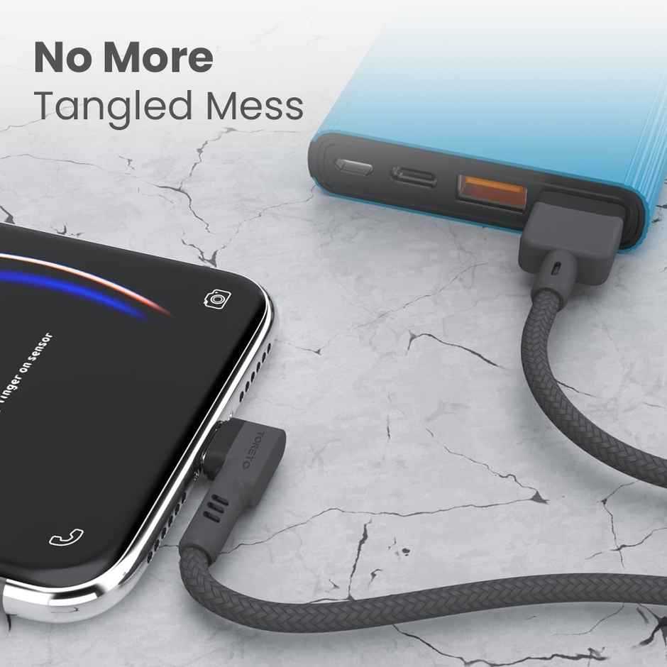 Toreto 3A Fast Charging 1.1m Micro USB Cable for Smartphones | Laptops & Other Micro USB Devices