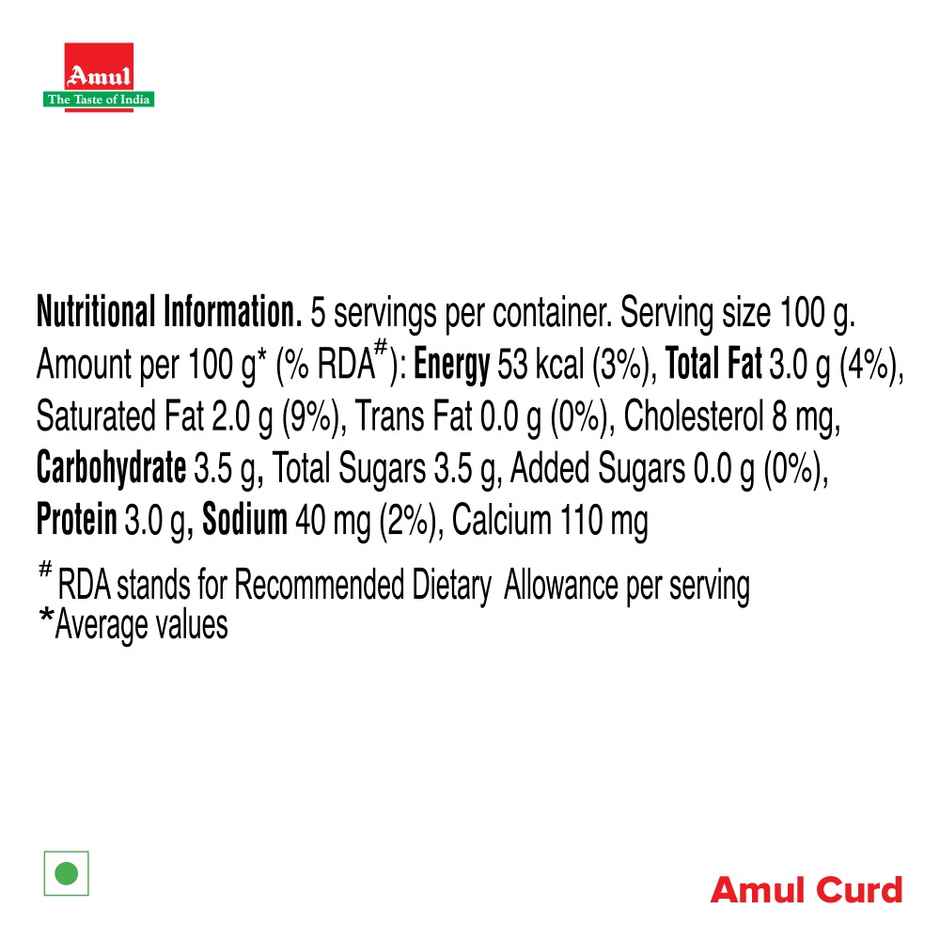 Amul Curd Pouch