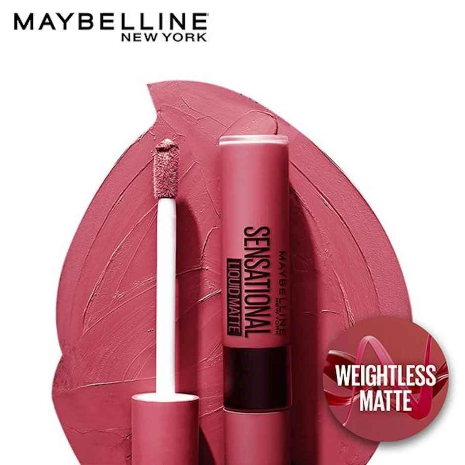 Maybelline Sensational Liquid Matte Lipstick 04, Easy Berry