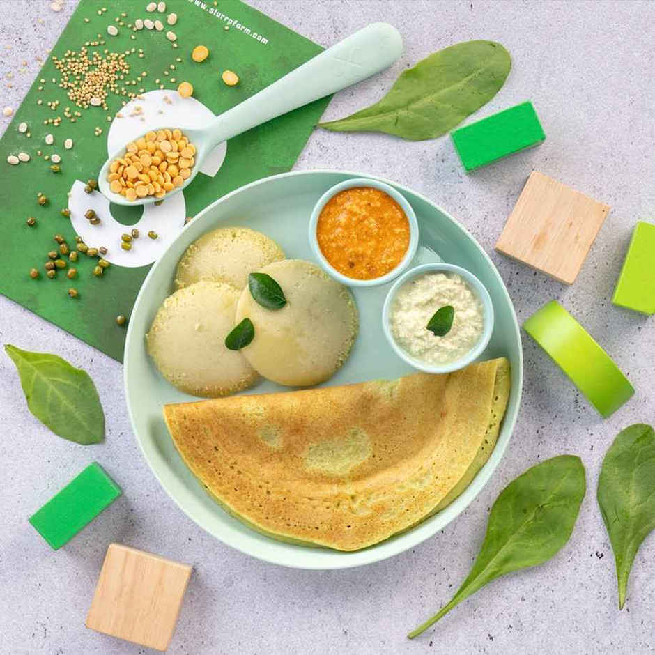 Slurrp Farm High Protein Millet Spinach Dosa Instant Mix | Natural And Healthy Food
