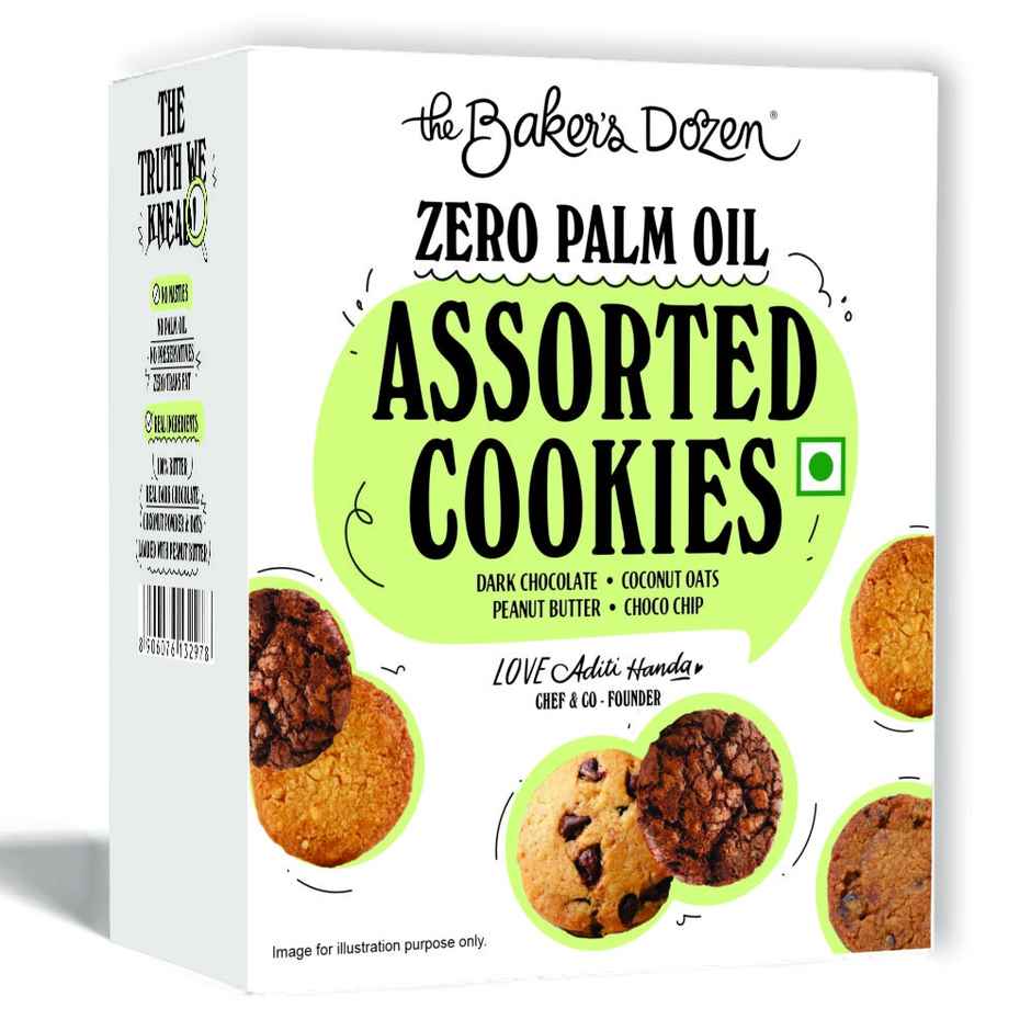 The Baker'S Dozen Wholewheat Banana Walnut Cake (150g) & The Baker'S Dozen Assorted Cookies (83g) Combo