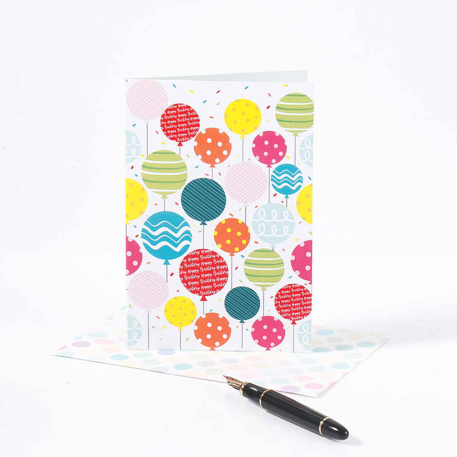 Archies Balloons Print General Greeting Card