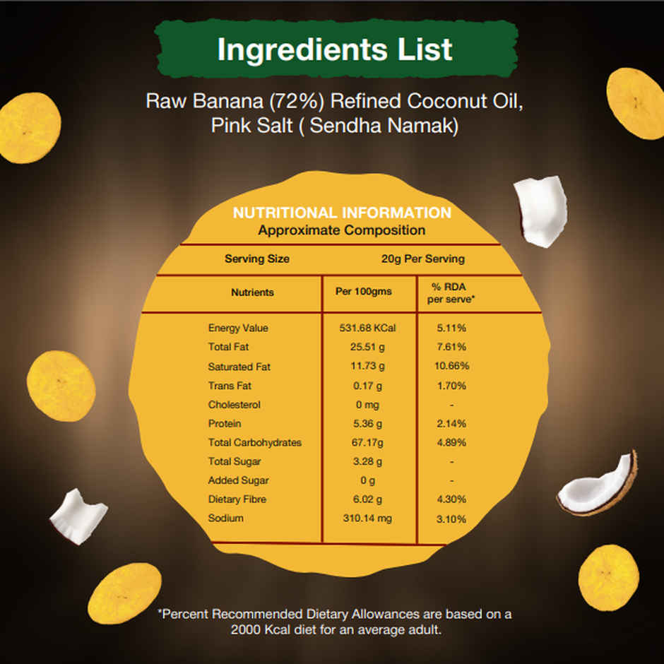 Beyond Snack Kerala Banana Chips | With Coconut Oil & Rock Salt