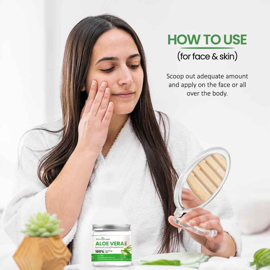 Attar Ayurveda Aloe Vera Gel For Skin And Hair