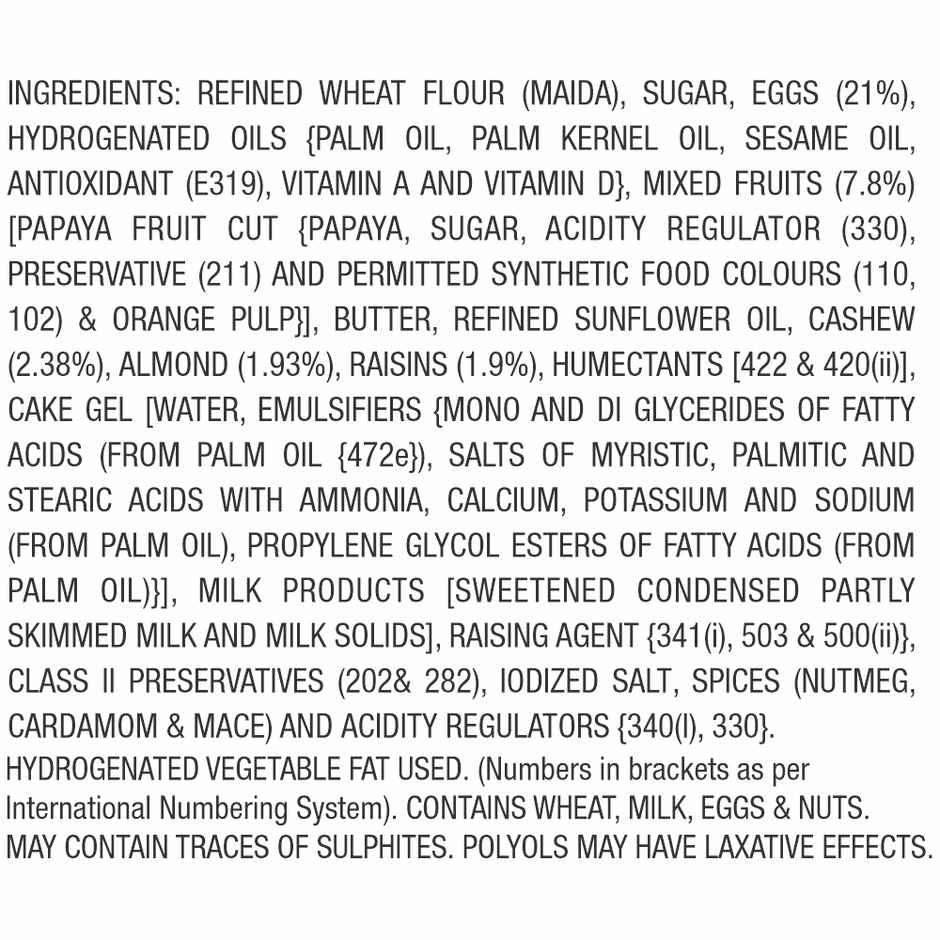 Country Harvest Festive Cake Nuts And Raisins