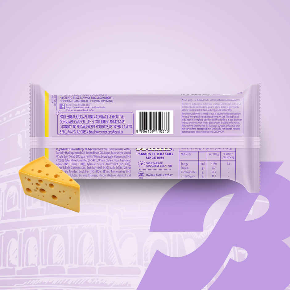 Bauli Moonfils Croissants Sweet Cheese Creme