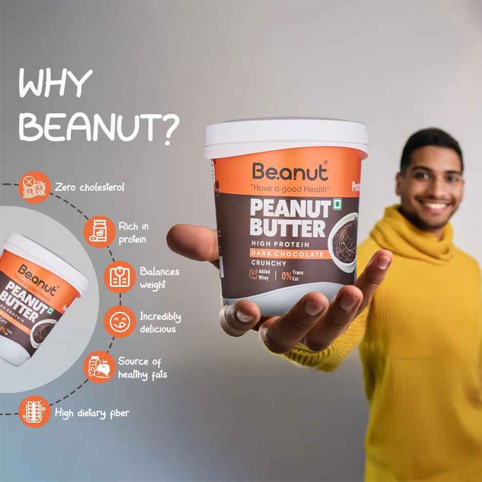 Be.anut High Protein Dark Chocolate Peanut Butter - Crunchy