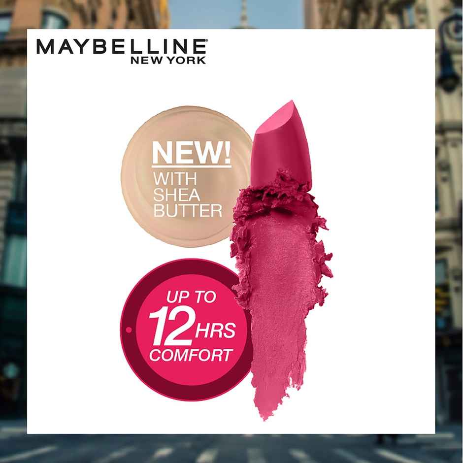 Maybelline New York Color Sensational Creamy Matte Lipstick- Mesmerizing Magenta