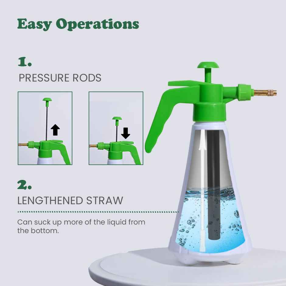 Ugaoo Pressure White Spray Pump- 1 Ltr - Gardening Accessories