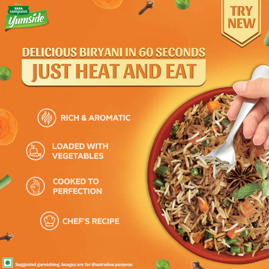 Tata Sampann Yumside Veg Biryani - Ready to Eat