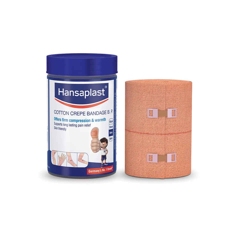 Ultimate Sprain Recovery Combo- Volini Spray (60gm) + Hansaplast Crepe bandage (8cm X 4m)