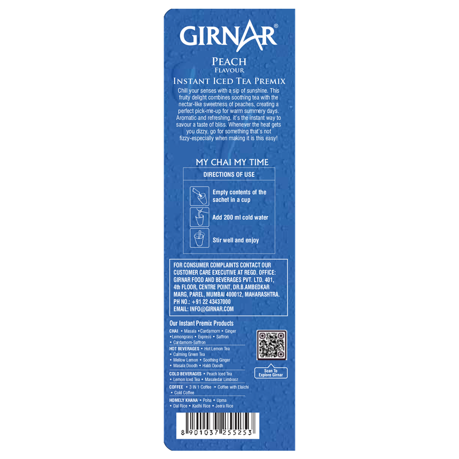Girnar Peach Iced Tea Instant Premix