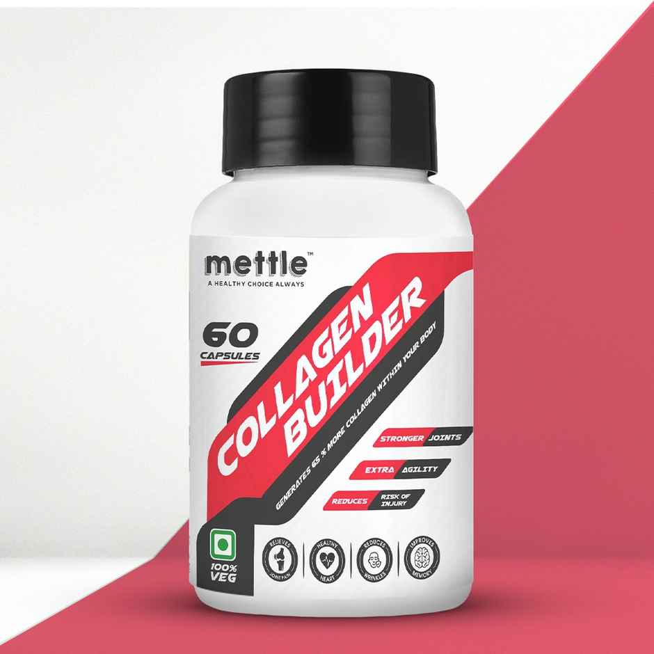 Getmymettle Collagen Builder, Supports Glowing Skin, Stronger Hair, Nails & Joints