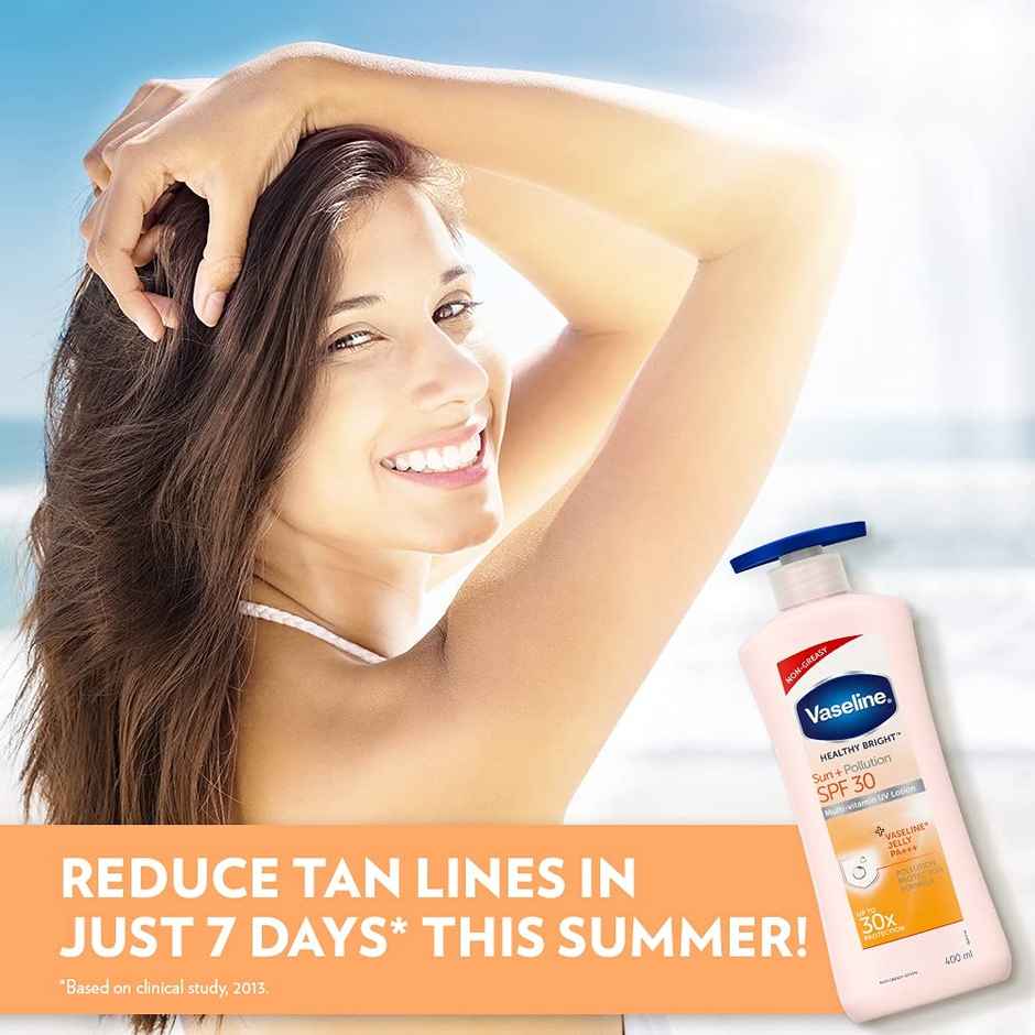 Vaseline Sun + Pollution Protection SPF 30 Body Lotion Upto 30X Sun Protection