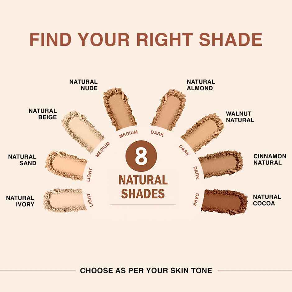 Lakme 9To5 Unreal Dual Cover Pressed Powder 2 In 1 Compact + Foundation - 10 Ivory