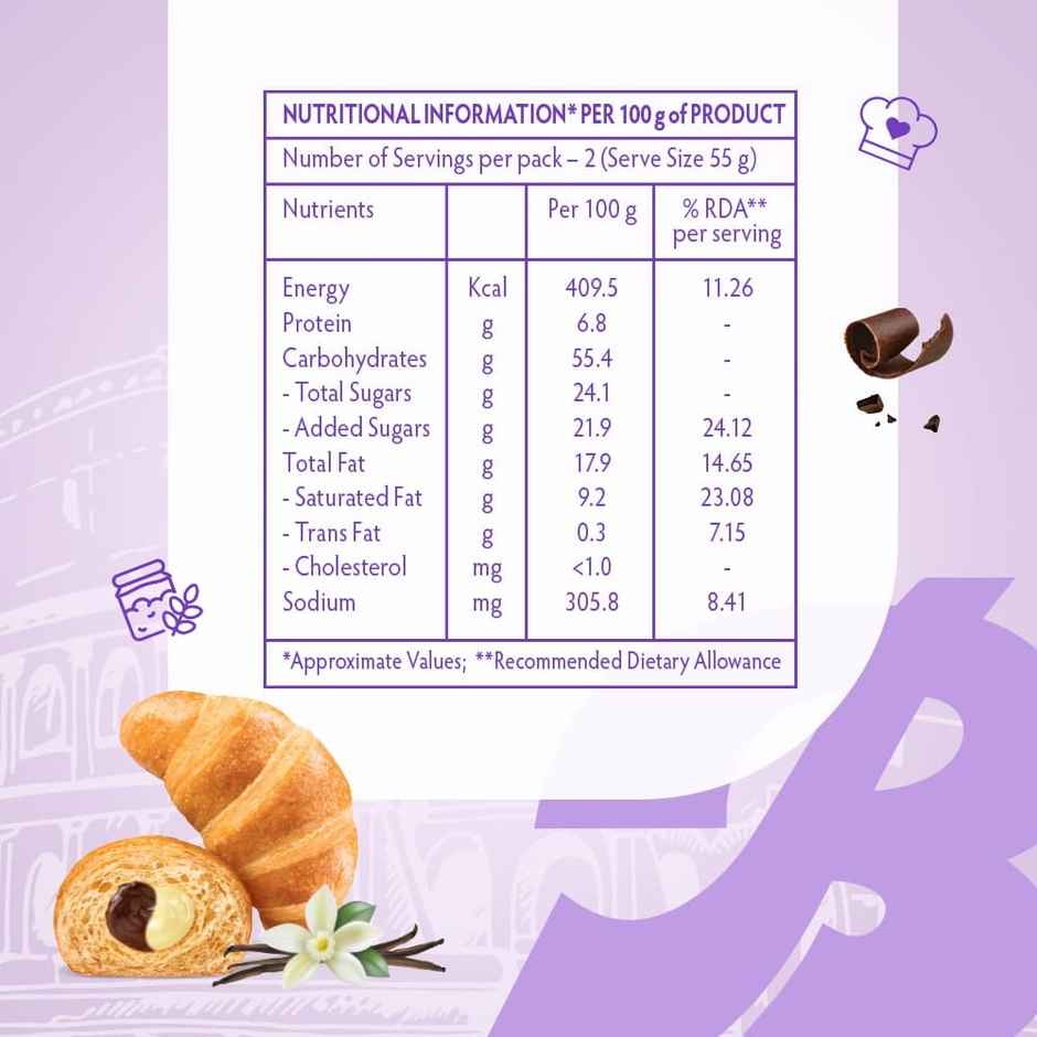 Bauli Moonfils Croissant Choco & Vanilla Twin Cr�me