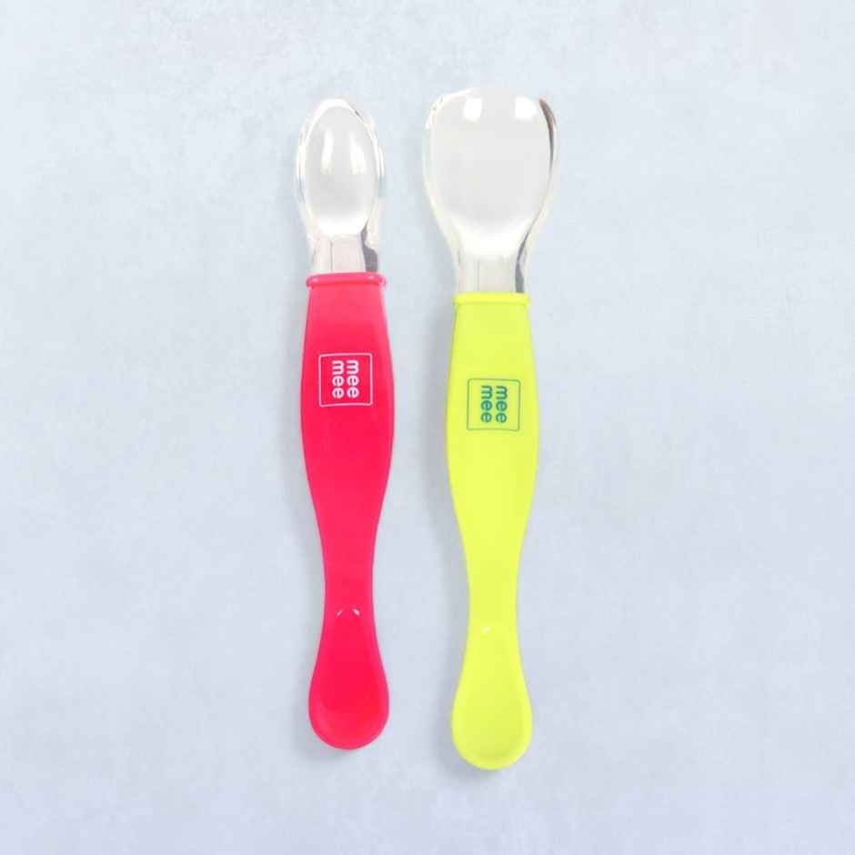 Mee Mee BPA Free Bendable Baby Feeding Spoon with Rounded tip,Soft Silicone,for 1+ Baby