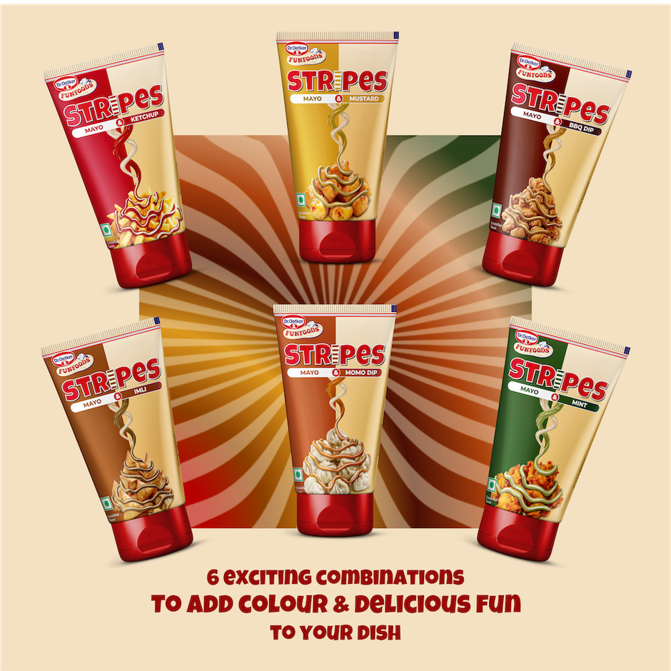 Dr. Oetker Funfoods Stripes - Mayo & Ketchup