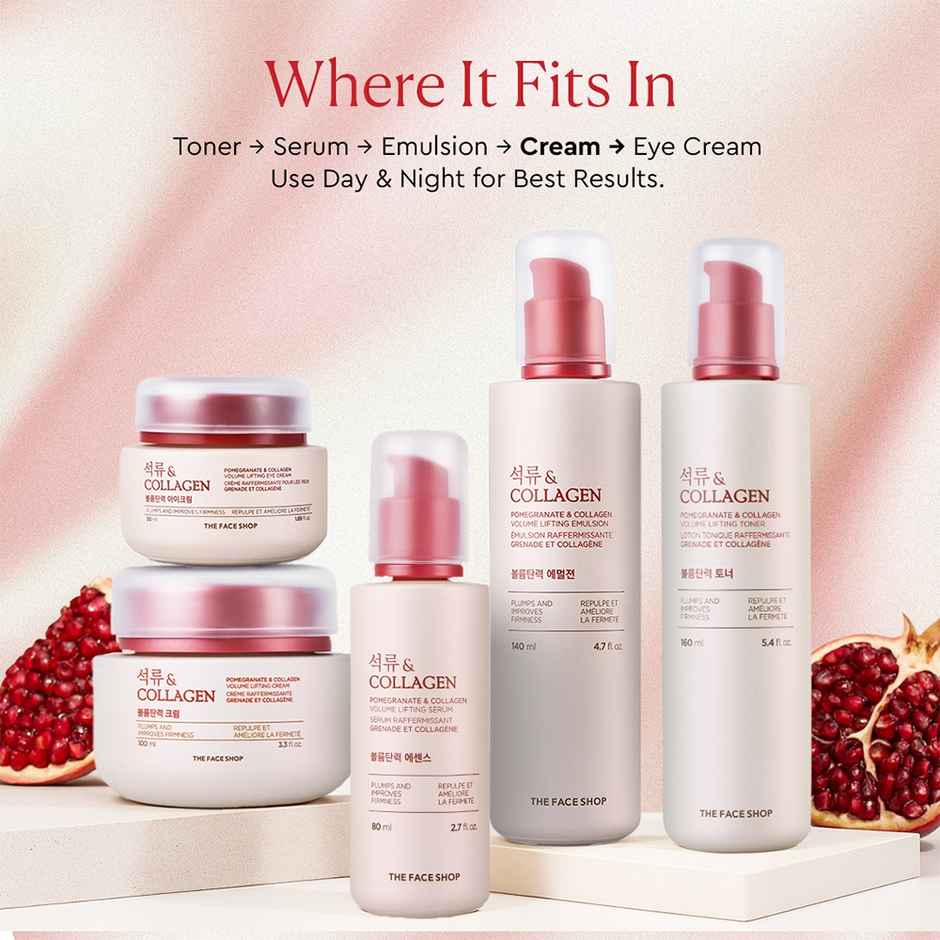The Face Shop Pomegranate And Collagen Volume Lifting Cream (Unisex)