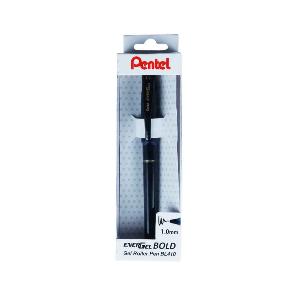 Pentel BL410 Energel Bold Single Black Body Black Ink