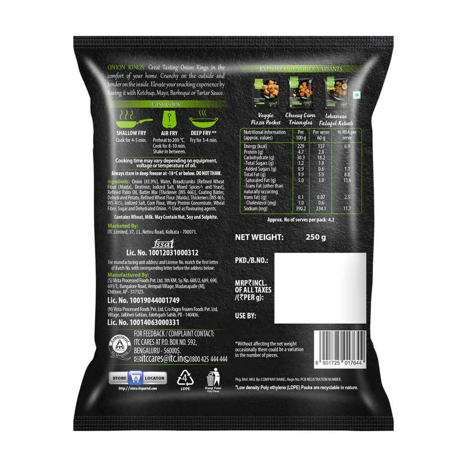 ITC Master Chef Crispy Onion Rings | 15 pieces