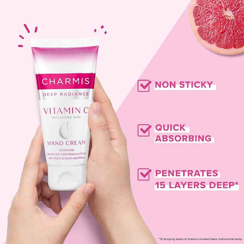 Charmis Deep Radiance Hand Cream With Vitamin C And Hyaluronic Acid