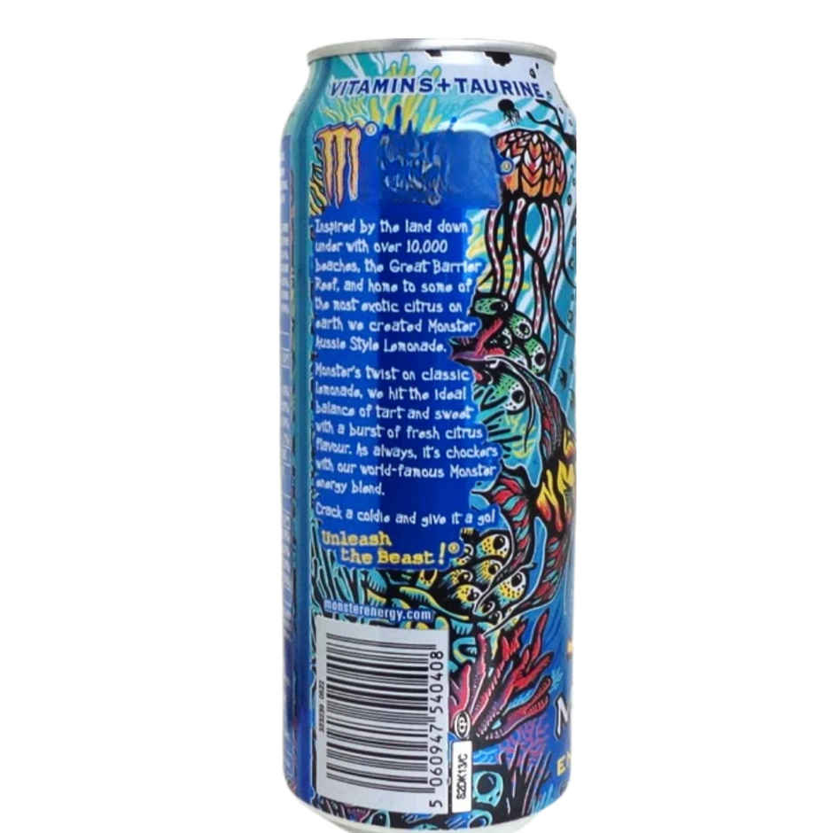 Monster Aussie Lemonade Style Juiced High Caffeinated Drink