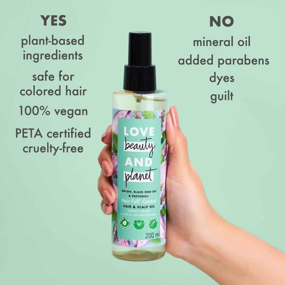 Love Beauty & Planet Onion Black Seed & Patchouli Hair Oil