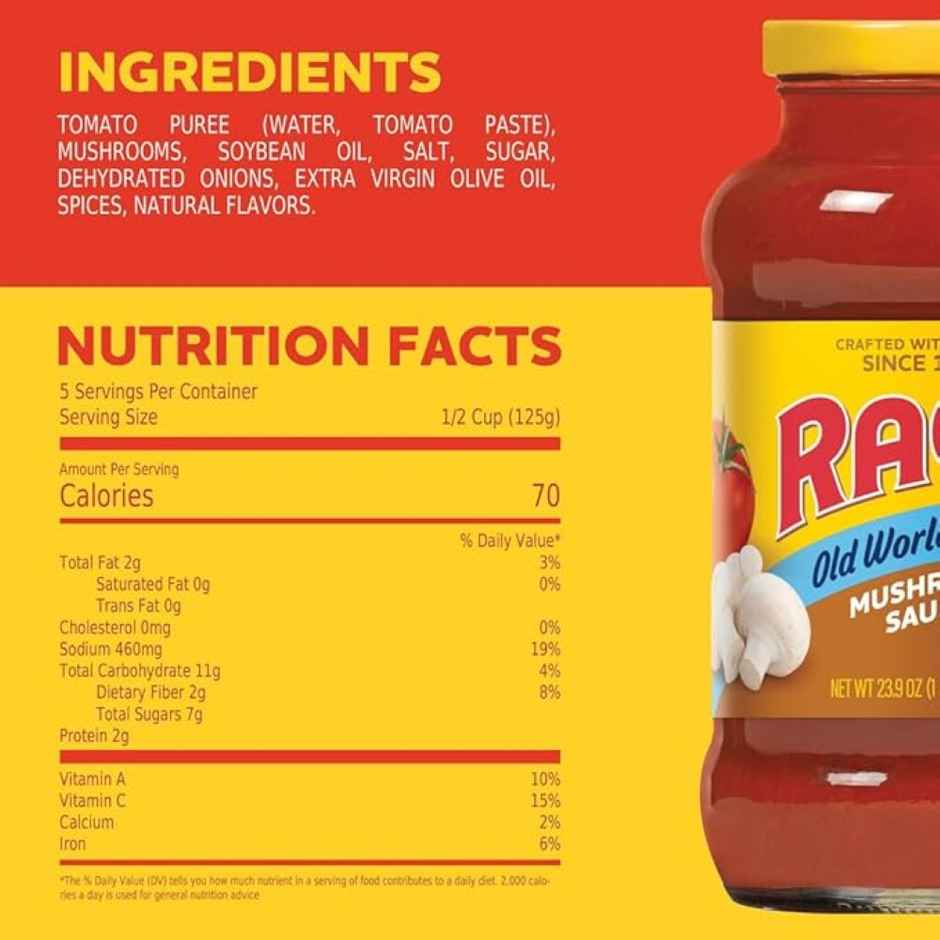 Ragu Mushroom Pasta Sauce