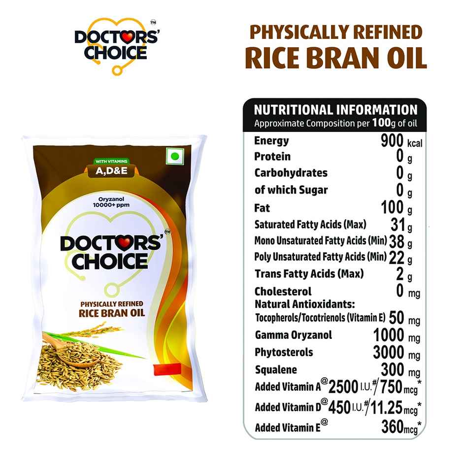 Doctors' Choice Refined Rice Bran Oil