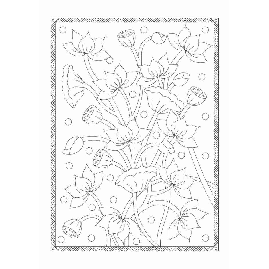 Itsy Bitsy Colouring Book Art of India Spot Glossy Finsh 1book Lb