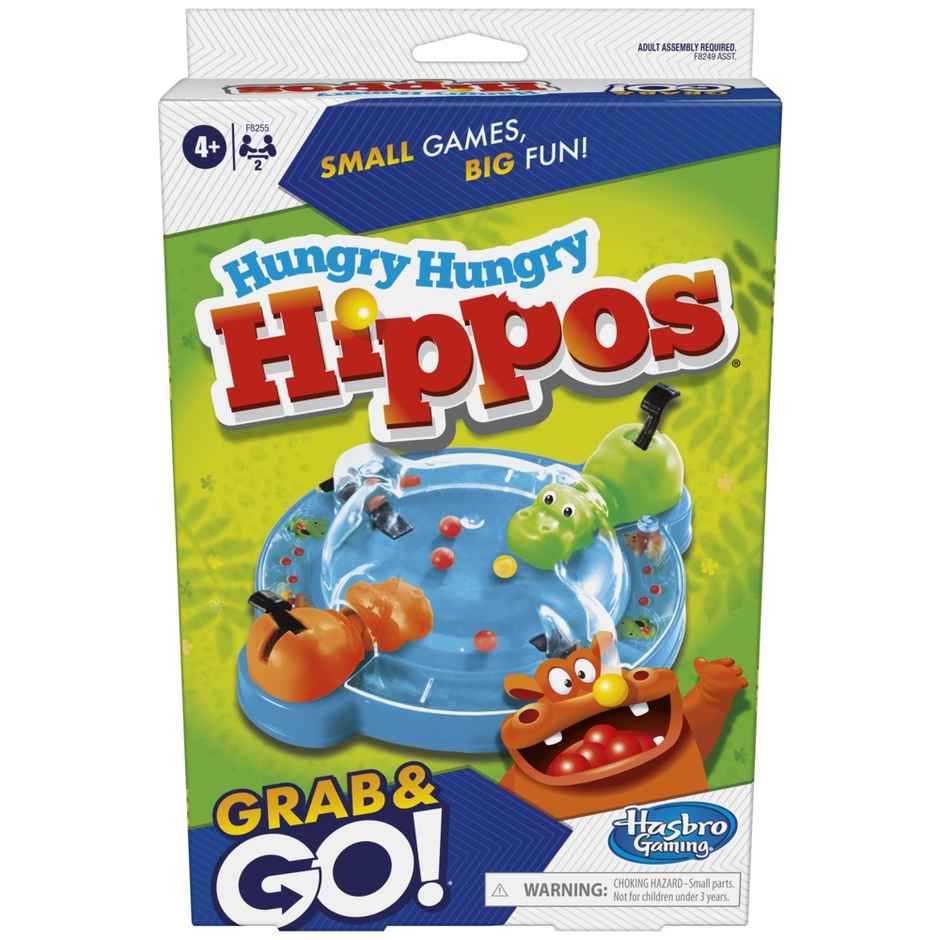 Hasbro Hungry Hippos - Travel Friendly Miniature Version