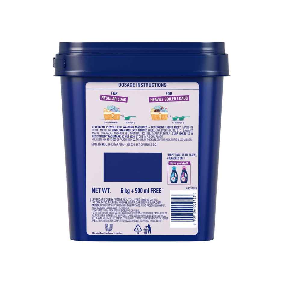 Surf Excel Matic Front Load Detergent Powder