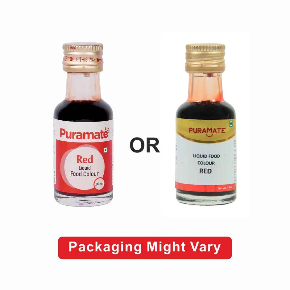 Puramate Liquid Food Colour| Red | Baking Ingredient