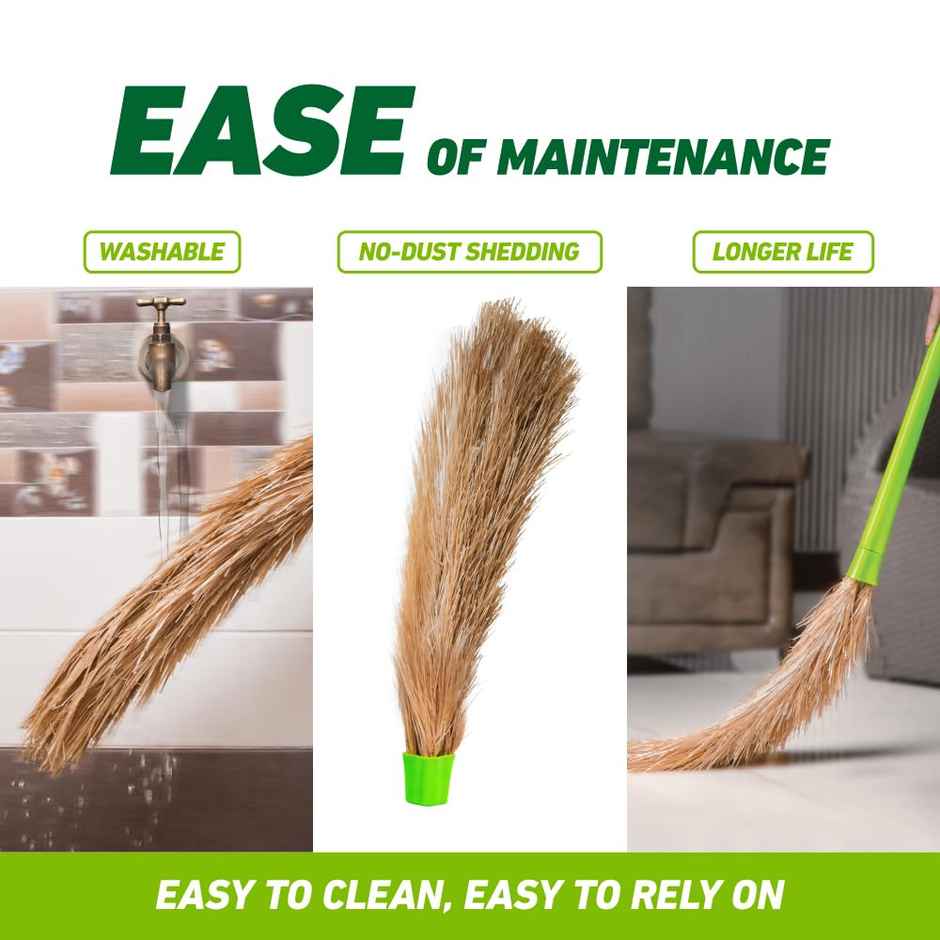 Scotch-Brite Broom Refill Head without Handle - No Dust Broom Head Combo  