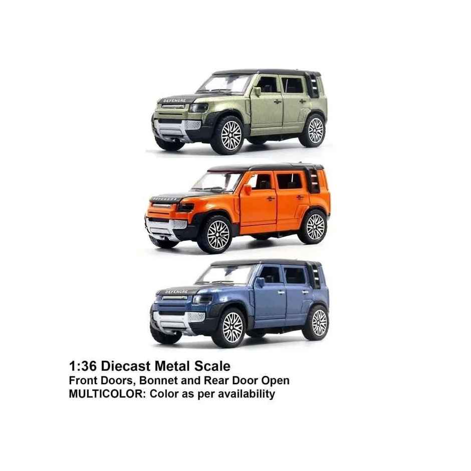 Chigy Wooh Defender Toy Car Metal Body Openable Doors Bonnet and Boot for Kids,Assorted
