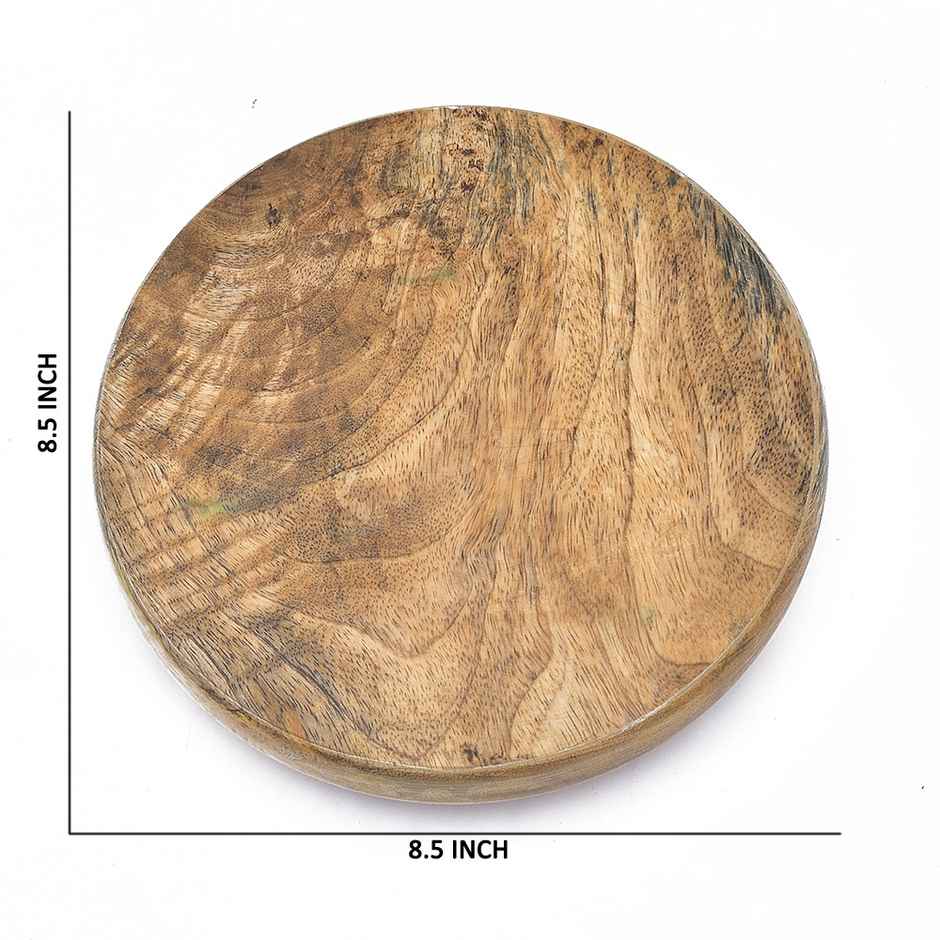 Sanjeev Kapoor by OGGN Mango wooden Chakla, Roti & Chapati Maker, Kitchen Tool - 9 Inch