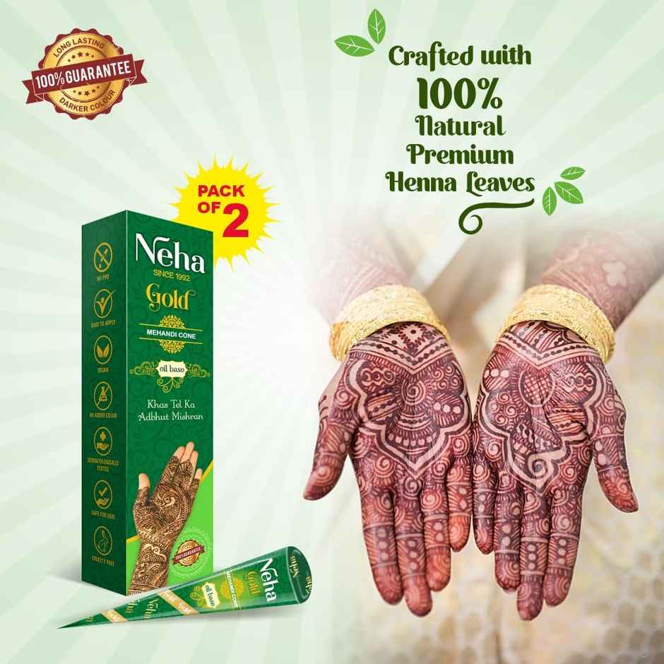 Neha Gold Mehandi Cone
