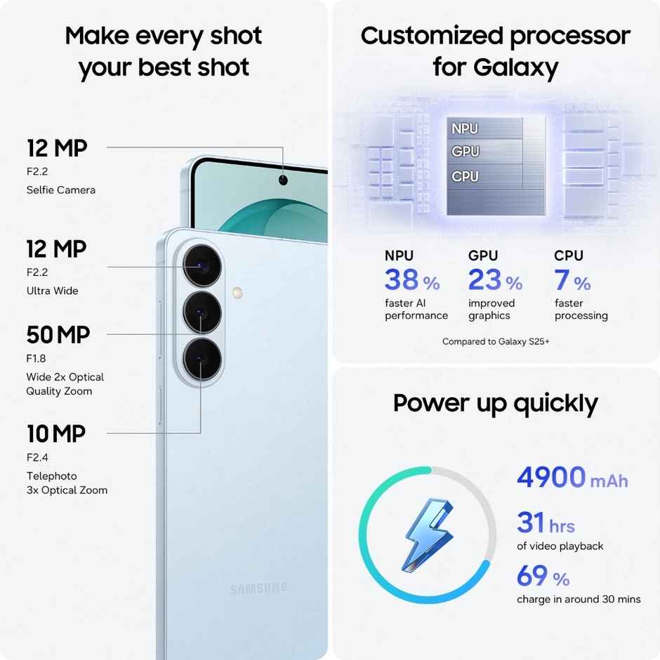 Samsung Galaxy S26 Plus 5G | 12GB RAM | 256GB Storage | Black
