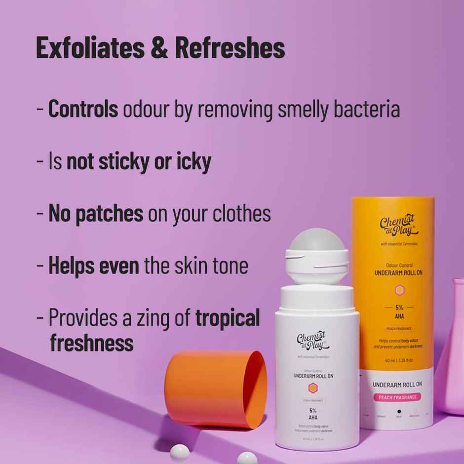 Chemist at Play Underarm Roll On - Peach