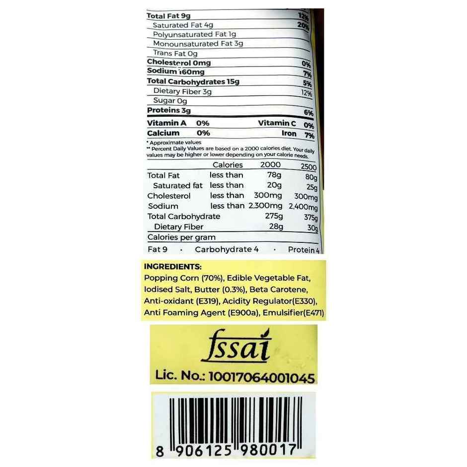 4700BC Microwave Popcorn Butter Bag | Crunchy