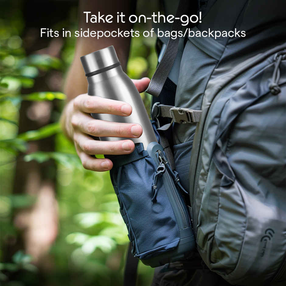 Borosil Glacier BIS Approved Single Wall Stainless Steel Water Bottle | 950 ml