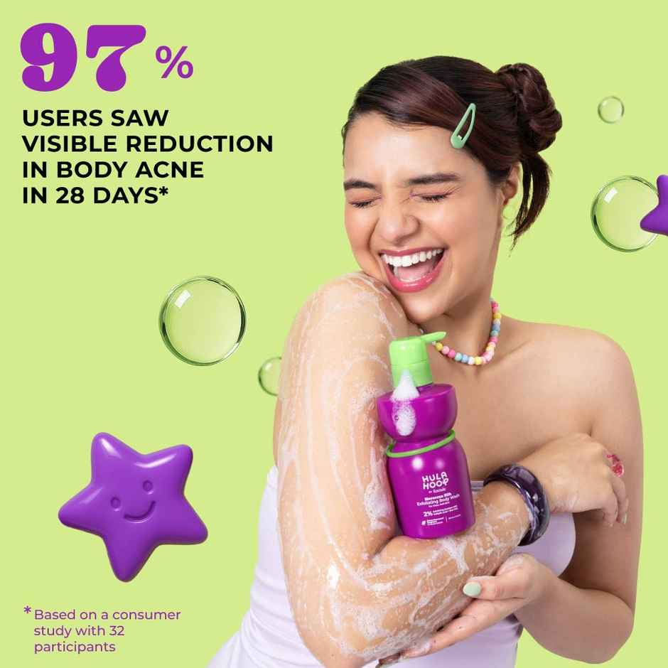 Hula Hoop Exfoliating Body Wash by Foxtale