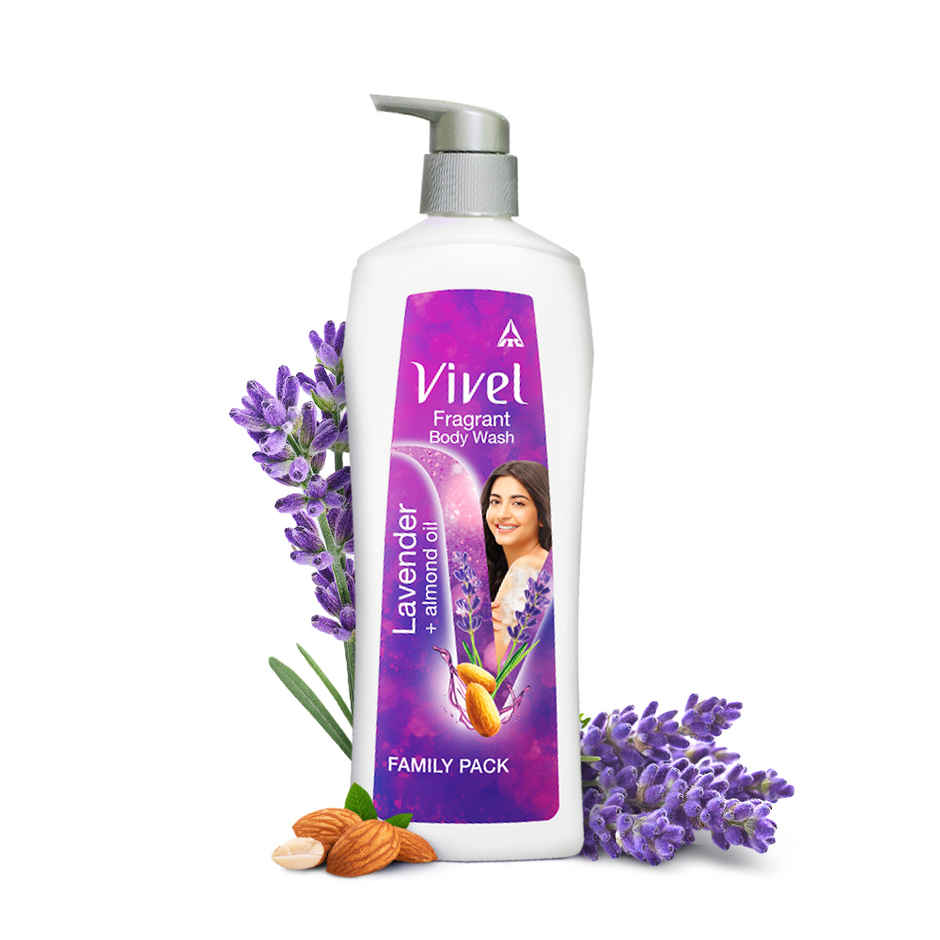 Vivel Body Wash Lavender & Almond Oil Shower For Women And Men